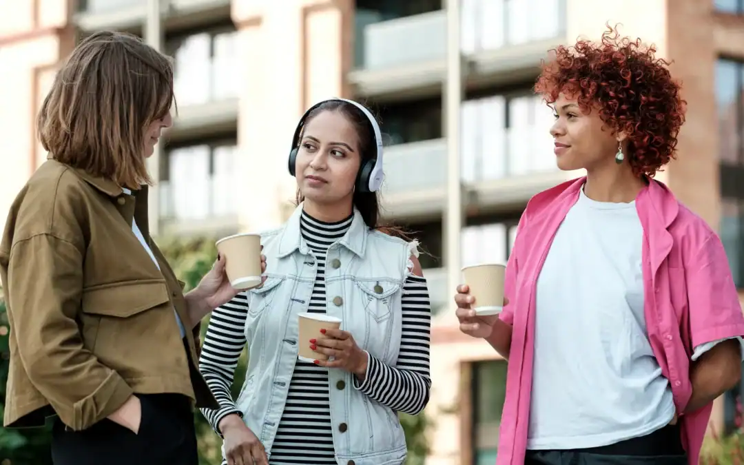 group of women talking